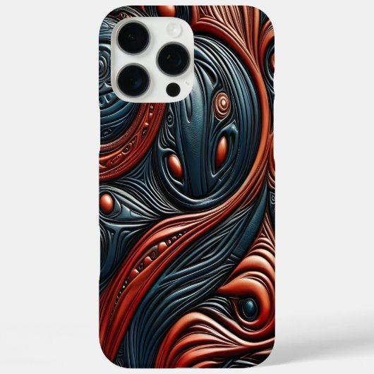 Ingewikkeld buitenaards ontwerp in levendige kosmi Case-Mate iPhone case (Achterkant)