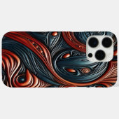 Ingewikkeld buitenaards ontwerp in levendige kosmi Case-Mate iPhone case (Achterkant (horizontaal))