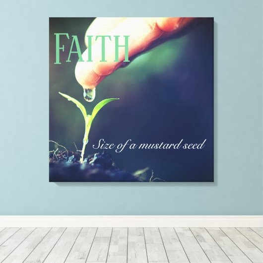 Ingewikkeld Canvas Art-Faith zaailing (Insitu (Houten vloer))