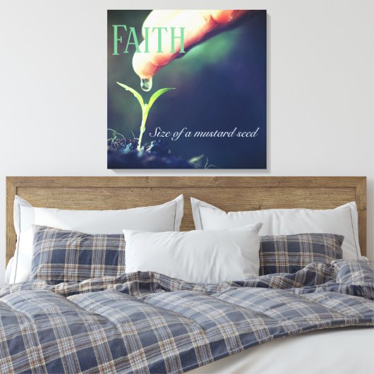 Ingewikkeld Canvas Art-Faith zaailing (Insitu (Slaapkamer))