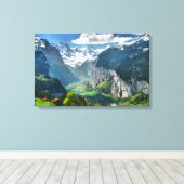 Ingewikkeld Canvas Fine Art Print van Zwitserland (Insitu (Houten vloer))