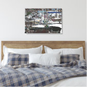 Ingewikkeld Canvas met geabstraheerde afbeelding M Afdruk (Insitu (Slaapkamer))