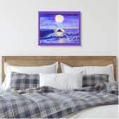 Ingewikkeld Canvas - Moonlight Celebration (Insitu (Slaapkamer))
