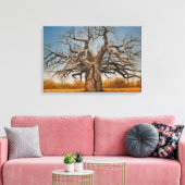 Ingewikkeld canvas van baobab boom afdruk (Insitu (Woonkamer))