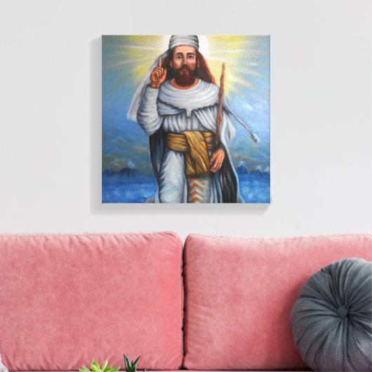 Ingewikkeld Canvas van Zarathustra (Profeet Zoroas (Insitu (Woonkamer))
