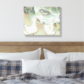 Ingewikkeld Canvas "Waterverf Sketch/Ducks Paris" (Insitu (Slaapkamer))