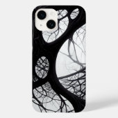 Ingewikkeld Dark Organic Roots Pattern Hoesje (Achterkant)