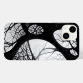 Ingewikkeld Dark Organic Roots Pattern Hoesje (Achterkant (horizontaal))