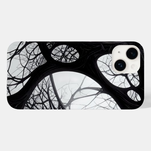 Ingewikkeld Dark Organic Roots Pattern Hoesje (Achterkant (horizontaal))