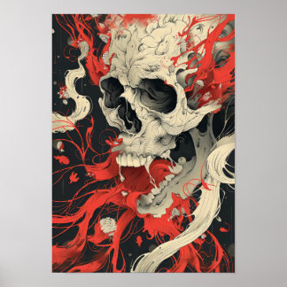 Ingewikkeld donker en wit illustraties Poster