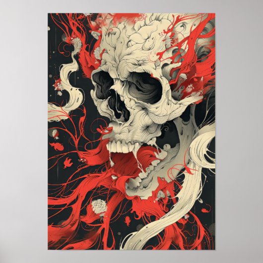 Ingewikkeld donker en wit illustraties Poster (Voorkant)