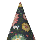 Ingewikkeld floraal gepersonaliseerd Party Pet Feesthoedjes (Rechts)