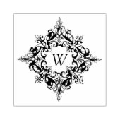 Ingewikkeld geschoven Lijst met aangepaste monogra Rubberstempel (Afrduk)