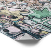 Ingewikkeld Kaleidoscoop Patroon Poster (Hoek)