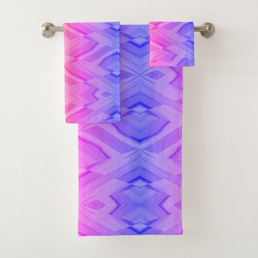 Ingewikkeld koraal en roze tinten marmeren patroon bad handdoek (Insitu)