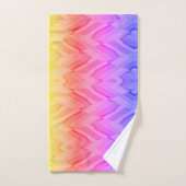 Ingewikkeld koraal en roze tinten marmeren patroon bad handdoek (Handdoek)