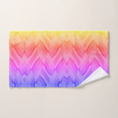 Ingewikkeld koraal en roze tinten marmeren patroon bad handdoek (Handdoek)