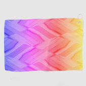 Ingewikkeld koraal en roze tinten marmeren patroon golfhanddoek (Horizontaal)