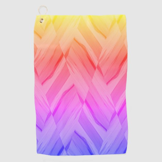 Ingewikkeld koraal en roze tinten marmeren patroon golfhanddoek (Voorkant)