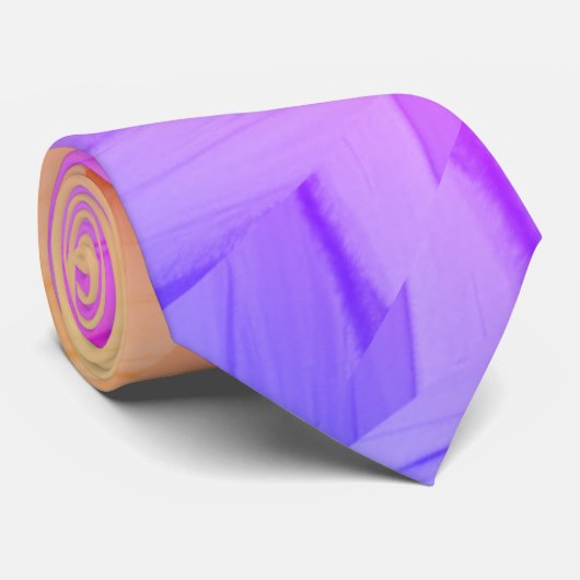 Ingewikkeld koraal en roze tinten marmeren patroon stropdas (Opgerold)