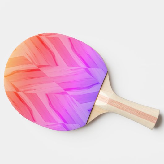 Ingewikkeld koraal en roze tinten marmeren patroon tafeltennisbatje (Zijkant)