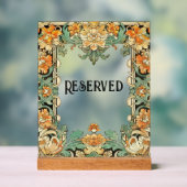 Ingewikkeld motief filigraan, duidelijk midden tab acryl bord (Neutraal)