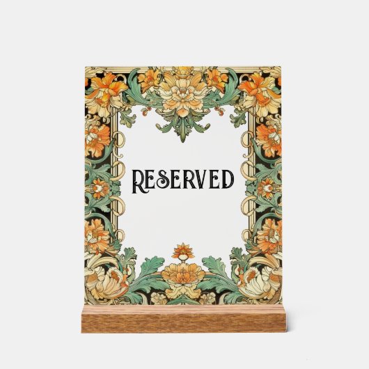 Ingewikkeld motief filigraan, duidelijk midden tab acryl bord (Voorkant)