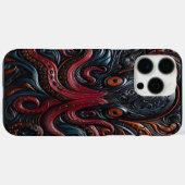Ingewikkeld octopusontwerp met wervelende tentakel Case-Mate iPhone case (Achterkant (horizontaal))