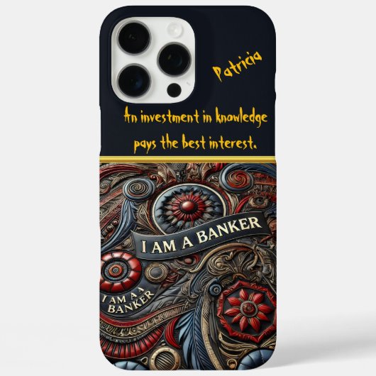 Ingewikkeld ontwerp dat een bankenidentiteit viert Case-Mate iPhone case (Achterkant)