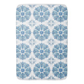 Ingewikkeld ontwerp van blauwe sneeuwvlok badmat (Voorkant Verticaal)