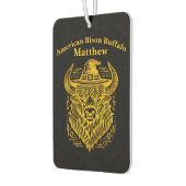 Ingewikkeld ontwerp van een bizon met een Pet Luchtverfrisser (Links)