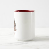 Ingewikkeld ontworpen peperkoek huis koffie mok (Midden)