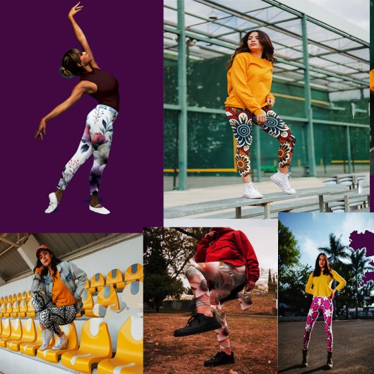 Ingewikkeld ornamentaal ontwerp art geel leggings