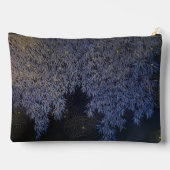 Ingewikkeld patroon rimpelingen blauwe tint blader etui (Achterkant)