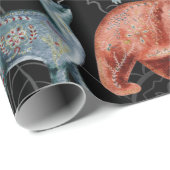 Ingewikkeld patroon van bosdieren cadeaupapier (Rol Hoek)