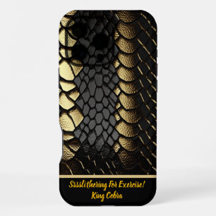 Ingewikkeld patroon van de huid van een slang iPhone 16 pro max hoesje