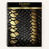 Ingewikkeld patroon van de huid van een slang notitieboek (Voorkant)