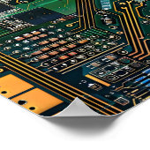 Ingewikkeld PCB-patroon Poster (Hoek)
