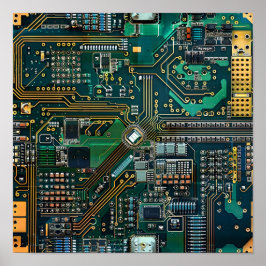 Ingewikkeld PCB-patroon Poster