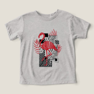 Ingewikkeld rood flamingo patroon - Exotische trop