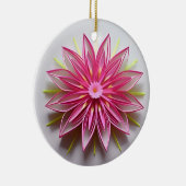 Ingewikkeld roze bloemen origami ontwerp keramisch ornament (Rechts)