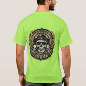 Ingewikkeld schedelontwerp t-shirt (Achterkant)