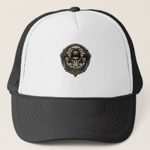 Ingewikkeld Schedelontwerp Trucker Pet