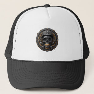 Ingewikkeld Schedelontwerp Trucker Pet