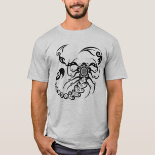 Ingewikkeld Sierlijk Mandala Schorpioen Ontwerp T-shirt