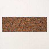 Ingewikkeld Sinaasappel & Zwart Batik Yogamat (Achterkant (horizontaal))