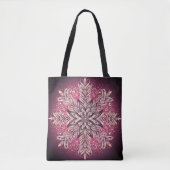 Ingewikkeld sneeuwvlokontwerp tote bag (Voorkant)
