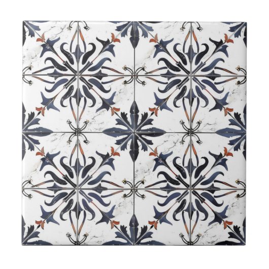  ingewikkeld Tegel patroon Tegeltje (Voorkant)