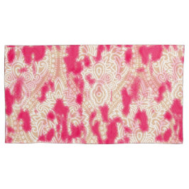 Ingewikkeld textielontwerp met een rijke roze vach kussensloop