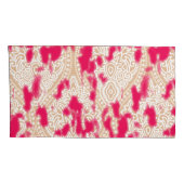 Ingewikkeld textielontwerp met een rijke roze vach kussensloop (Achterkant-Rechts)